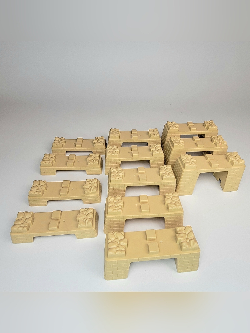 Thomas & Friends Trackmaster Track Risers Support Lot Of 12 Tan Various Sizes